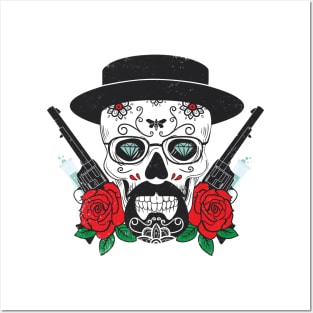 Heisenberg Mexican Skull Posters and Art